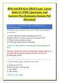 Nightingale College BSN 366 Hesi Ultimate Exam Bundle &vert; 900&plus; Q&A 2026 &lpar;PDF&rpar;s  &vert; Rated A&plus; &vert;  &vert; BSN 366 &vert; Final & Mid-term Exam