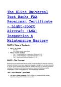 2026&sol;2027 The Elite FAA LSA Repairman Test Bank &lpar;LSRM & LSRI&rpar; &vert; MOSAIC & Rotax 912 Mastery &vert; S-Tier Guide