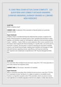 FL CAM FINAL EXAM ACTUAL EXAM COMPLETE 110 QUESTIONS AND CORRECT DETAILED ANSWERS &lpar;VERIFIED ANSWERS&rpar; 2026&sol;2027 FREQUENTLY TESTED Q&A FROM PAST PAPERS &ndash; MOST EXPECTED QUESTIONS FOR THE EXAM &ndash; MUST KNOW BEFORE THE EXAM&period;&NewLine;