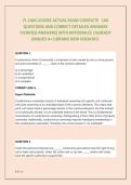 FL CAM LICENSE ACTUAL EXAM COMPLETE 100 QUESTIONS AND CORRECT DETAILED ANSWERS &lpar;VERIFIED ANSWERS&rpar; WITH RATIONALES &vert;ALREADY GRADED A&plus;&vert;&vert;BRAND NEW VERSION&excl;&excl;&period; 2026&sol;2027 FREQUENTLY TESTED Q&A FROM PAST PAPERS &ndash; MOST EXPECTED QUESTIONS FOR THE EXAM &ndash; MUST KNOW 