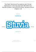 Test Bank for Nutritional Foundations and Clinical Applications&colon; A Nursing Approach 8th Edition by Michele Grodner&comma; Sylvia Escott-Stump and Suzanne Dorner &ndash; Chapters 1-20&NewLine;