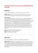 Florida Class E Drivers License &lpar;Test Your Knowledge&rpar; ACTUAL&NewLine;TEST 2026&sol;2027 full 200 Questions and answers with  verified rationales 2026&sol;2027 FREQUENTLY TESTED Q&A FROM PAST PAPERS &ndash; MOST EXPECTED QUESTIONS FOR THE EXAM &ndash; MUST KNOW BEFORE THE EXAM&period;&NewLine;