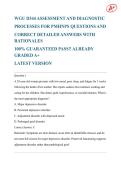 WGU D344 ASSESSMENT AND DIAGNOSTIC PROCESSES FOR PMHNPS QUESTIONS AND CORRECT DETAILED ANSWERS WITH RATIONALES 100&percnt; GUARANTEED PASS&excl;&excl; ALREADY GRADED A&plus; LATEST VERSION&vert; Ace your exam on your first attempt&excl;&excl;