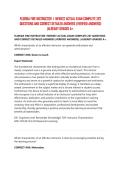 FLORIDA FIRE INSTRUCTOR I NEWEST ACTUAL EXAM COMPLETE 267 QUESTIONS AND CORRECT DETAILED ANSWERS &lpar;VERIFIED ANSWERS&rpar; &vert;ALREADY GRADED A&plus;&period;