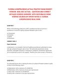 FLORIDA JURISPRUDENCE ACTUAL PRACTICE EXAM NEWEST&NewLine;VERSION 2026-2027 ACTUAL 200 QUESTION AND CORRECT DETAILED VERIFIED ANSWERS WITH RATIONALES FROM&NewLine;VERIFIED SOURCES BY EXPERT RATED A&period; FLORIDA&NewLine;JURISPRUDENCE REAL EXAM&period;&NewLine;