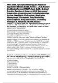 WGU D345 Psychopharmacology for Advanced Psychiatric Mental Health Practice &ndash; Post-Master's Certificate Nursing PMHNP Study Guide&comma; Original Practice Questions & Answers&comma; D345 Assessment Preparation&comma; Comprehensive Psychopharmacology Review&comma; Psychiat
