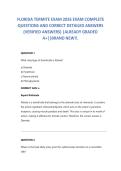 FLORIDA TERMITE EXAM 2026&sol;027  EXAM COMPLETE  200 QUESTIONS AND CORRECT DETAILED ANSWERS &lpar;VERIFIED ANSWERS&rpar; &vert;ALREADY GRADED A&plus;&vert;&vert;BRAND NEW&excl;&excl;&period; 