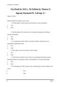 Test Bank for SELL 7th Edition by Thomas N&period; Ingram and Raymond W&period; LaForge Questions and Answers&NewLine;