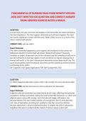 FUNDAMENTAL OF NURSING FINAL EXAM NEWEST VERSION 2026-2027 EXPECTED 320 QUESTION AND CORRECT ANSWER FREQUENTLY TESTED Q&A FROM PAST PAPERS &ndash; MOST EXPECTED QUESTIONS FOR THE EXAM &ndash; MUST KNOW BEFORE THE EXAM