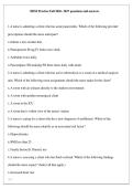 HESI Practice Fall 2026- 2027 questions and answers