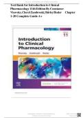 Test Bank for Introduction to Clinical Pharmacology&comma; 11th Edition by Visovsky
