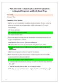 Nurs 2114 Unit 4 Chapters 24 & 26 Review Questions Antianginal Drugs and Antidysrhythmic Drugs&period;&NewLine;&NewLine;