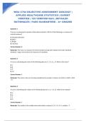 WGU C784 OBJECTIVE ASSESSMENT 2026&sol;2027 &vert; APPLIED HEALTHCARE STATISTICS &vert; EXPERT VERIFIED &vert; 125 VERIFIED Q&A &vert; DETAILED RATIONALES &vert; PASS GUARANTEED &ndash; A&plus; GRADED