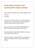 FISDAP MEDICAL PRACTICE EXAM QUESTIONS WITH CORRECT ANSWERS&period;