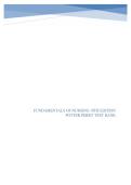 Fundamentals of Nursing 10th Edition Test Bank &vert; Potter&comma; Perry&comma; Stockert & Hall &vert; Complete Practice Questions with Answers & Detailed Rationales
