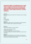 Florida Fire Officer 2 Certification Exam Study Guide &vert; Complete Actual Exam Questions with 100&percnt; Verified Correct Answers and Detailed Rationales &vert; Latest Update 2026&sol;2027 &vert; Already Graded A&plus;