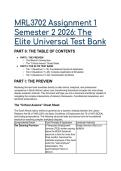 MRL3702 Assignment 1 &lpar;Semester 2 2026&sol;2027&rpar; &vert; S-Tier Elite Universal Test Bank &vert; Q&A &plus; Critical Axioms Cheat Sheet