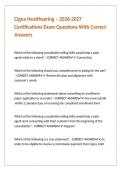 Cigna Healthspring &ndash; 2026-2027 Certifications Exam Questions With Correct Answers