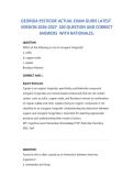 GEORGIA PESTICIDE ACTUAL EXAM GUIDE LATEST VERSION 2026-2027 FULL 100 QUESTION AND CORRECT ANSWERS WITH RATIONALES&period;
