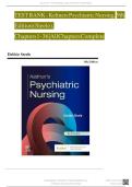 TEST BANK - Keltners Psychiatric Nursing&comma; 9th Edition &lpar;Steele&rpar;&comma; Chapters 1 - 36 &vert; All Chapters Completely Covered'