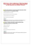 ADN Exam 3 &sol; Test 3 &vert; Med-Surg II&comma; Maternity&comma; Peds &&NewLine;Psych &vert; 2026&sol;2027 UPDATE &vert;Galen College UPDATED&NewLine;ACTUAL Questions and CORRECT Answers