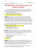 NSG 6440 Week 4 APEA Predictor Exam &ndash; PrePredictor Test latest