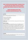 GFACT CERTIFICATION EXAM NEWEST VERSION 2026&sol;2027 ACTUAL 160 QUESTION AND CORRECT DETAILED VERIFIED ANSWERS FROM VERIFIED SOURCES BY EXPERT RATED A GRADE