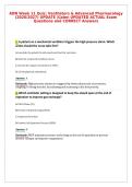 ADN Week 11 Quiz&colon; Ventilators & Advanced Pharmacology&NewLine;&lpar;2026&sol;2027&rpar; UPDATE &vert;Galen UPDATED ACTUAL Exam&NewLine;Questions and CORRECT Answers