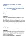 GIA COLORED STONES NEWEST 2026 ACTUAL&NewLine;TESTBANK EXAM COMPLETE 1129 QUESTIONS AND CORRECT&NewLine;DETAILED ANSWERS &lpar;VERIFIED ANSWERS&rpar; &vert;ALREADY&NewLine;GRADED A&plus; 2026&sol;2027 FREQUENTLY TESTED Q&A FROM PAST PAPERS 