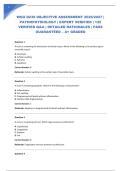 WGU D236 OBJECTIVE ASSESSMENT 2026&sol;2027 &vert; PATHOPHYSIOLOGY &vert; EXPERT VERIFIED &vert; 125 VERIFIED Q&A &vert; DETAILED RATIONALES &vert; PASS GUARANTEED &ndash; A&plus; GRADED