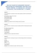 WGU D427 OBJECTIVE ASSESSMENT 2026&sol;2027 &vert; HEALTHCARE DATA MANAGEMENT AND ANALYTICS &vert; EXPERT VERIFIED &vert; 125 VERIFIED Q&A &vert; DETAILED RATIONALES &vert; PASS GUARANTEED &ndash; A&plus; GRADED