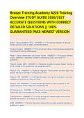 BREEZE TRAINING ACADEMY A220 TRAINING OVERVIEW EXAM STUDY GUIDE 2026 COMPLETE QUESTIONS WITH CORRECT DETAILED ANSWERS &vert;&vert; 100&percnt; GUARANTEED PASS RECENT VERSION