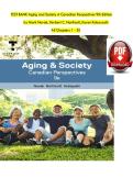 Complete Test Bank for Aging and Society&colon; Canadian Perspectives&comma; 9th Edition by Novak&comma; Northcott & Kobayashi &ndash; All 20 Chapters with Verified Answers & Detailed Rationales &vert; 2025&sol;2026 Updated &vert; A&plus; Graded