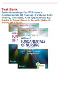 Test Bank for Fundamentals of Nursing&colon; Theory&comma; Concepts&comma; and Applications 5th Edition Wilkinson Questions and Answers