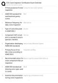 CCO CRANE INSPECTOR CERTIFICATION EXAM STUDY GUIDE 2026 COMPLETE QUESTIONS WITH CORRECT DETAILED ANSWERS &vert;&vert; 100&percnt; GUARANTEED PASS RECENT VERSION