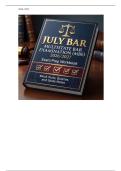 July Bar Multistate Bar Examination &lpar;MBE&rpar; 2026&sol;2027 Complete Review All-Inclusive Certification Study &NewLine;Guide&colon; Extensive Practice Questions&comma; &NewLine;Complete Test Bank Review&comma; Detailed &NewLine;Knowledge Assessment&comma; and Final Exam Prep Manual &NewLine;