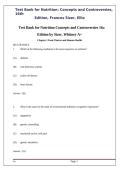 Test Bank for Nutrition&colon; Concepts and Controversies 16th Edition by Frances Sizer and Ellie Whitney Questions and Answers