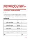 Clinical Judgment Exam &lpar;CJE&rpar; Benchmark &num;2 Practice Examination Test Bank &vert; Complete Actual Exam Questions with Verified Correct Answers and Detailed Rationales &lpar;100&percnt; Correct Solutions&rpar; &vert; Latest Edition &ndash; Updated 2026&sol;2027