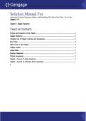 Solution Manual for Automotive Engines&colon; Diagnosis&comma; Repair&comma; and Rebuilding 9th Edition by Tim Gilles and Tim LeVan &ndash; Chapters 1-19