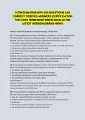 CLTM Exam &ndash; Certification for Long-Term Monitoring &lpar;2026&rpar; &vert; 200-Question Practice Examination and Study Guide