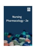 Test Bank Nursing Pharmacology 2nd Edition &vert; Complete Chapters & Answers