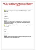 NUR 210 Exam 3&colon; Principles of Pharmacology 2026 Galen&NewLine;College UPDATED ACTUAL Questions and CORRECT&NewLine;Answers