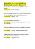 Boeing 737-800 Auto Flight Exam Questions & Answers &lpar;Grade A&plus;&rpar;&period;docx&NewLine;&NewLine;