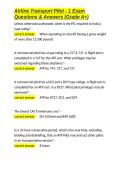 Airline Transport Pilot - 1 Exam Questions & Answers &lpar;Grade A&plus;&rpar;&period;docx&NewLine;&NewLine;