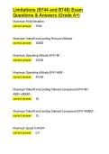 Limitations &lpar;B744 and B748&rpar; Exam Questions & Answers &lpar;Grade A&plus;&rpar;&period;docx&NewLine;&NewLine;