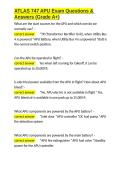 ATLAS 747 APU Exam Questions & Answers &lpar;Grade A&plus;&rpar;&period;docx&NewLine;&NewLine;