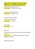 Atlas 747 Limitation 4-8-LCF Exam Questions & Answers &lpar;Grade A&plus;&rpar;&period;docx&NewLine;&NewLine;