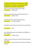 UH-60M Helicopter Systems and Flight Instruments Check on Learning Exam Questions & Answers &lpar;Grade A&plus;&rpar;&period;docx&NewLine;&NewLine;
