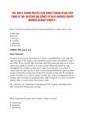 HESI DENTAL HYGIENE PRACTICE EXAM NEWEST VERSION ACTUAL EXAMCOMPLETE 259&plus; QUESTIONS AND CORRECT DETAILED ANSWERS &lpar;VERIFIEDANSWERS&rpar; &vert;ALREADY GRADED A&plus;&period; 