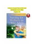 TEST BANK For Nursing for Wellness in Older Adults&comma; 10th Edition by Carol A&period; Miller&comma; Verified Chapters Complete Newest Version LATEST&excl;&excl;&excl;